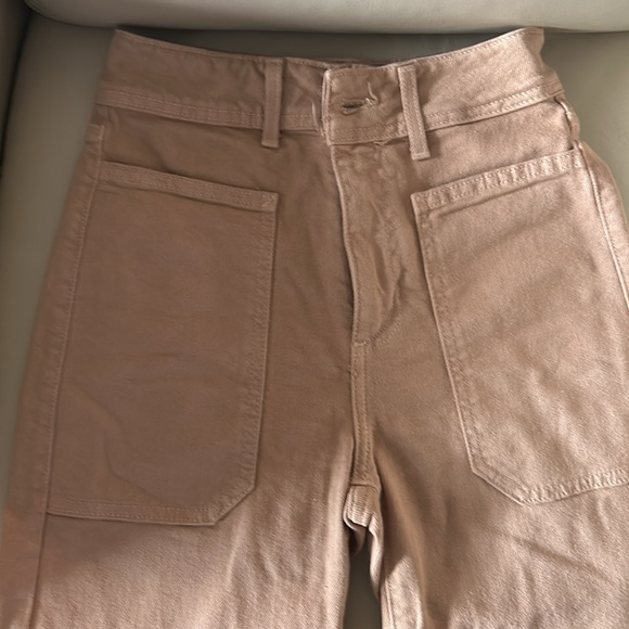 JUST BLACK NAUTICAL WIDE LEG DENIM IN CAMEL - Picture 4 of 7